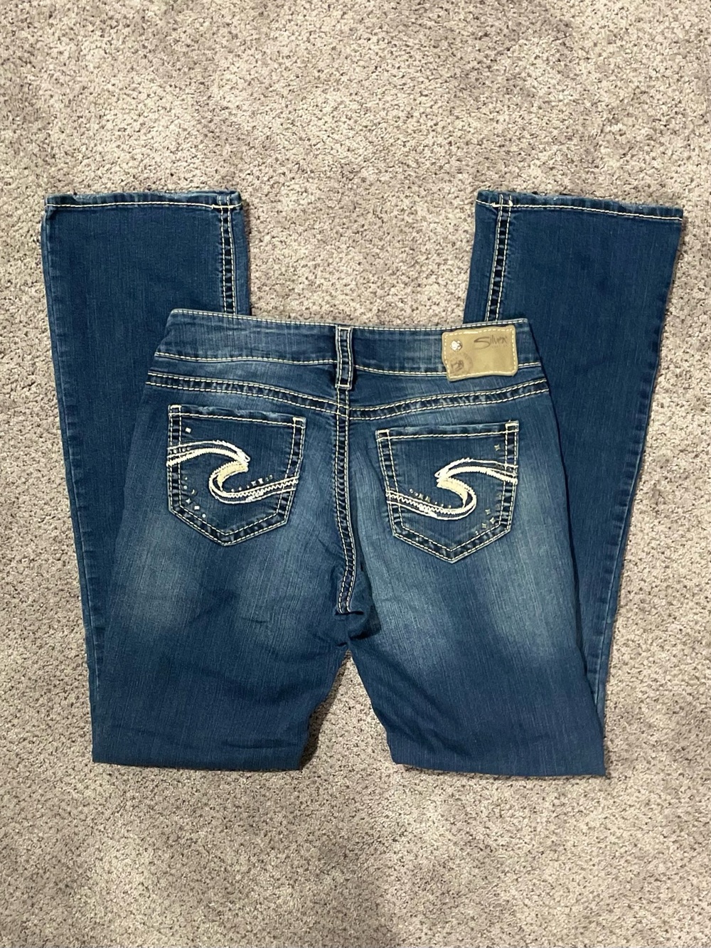 Vintage Silver Jeans Suki Mid Slim Boot Jeans W29 L33 Y2K Medium Wash Bootcut